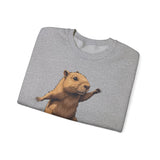Skater Capybara Riding Skateboard Unisex Sweatshirt