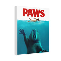 Capybara Paws Parody Canvas Print