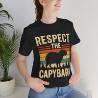Retro Respect the Capybara Unisex T-Shirt