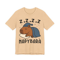 Napybara Funny Sleeping Capybara Design Unisex T-Shirt