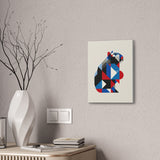 Geometric Capybara Abstract Canvas Print