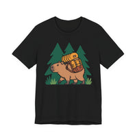 Hiking Capybara Trail Explorer Unisex T-Shirt
