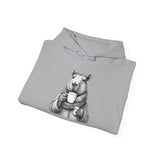 Cozy Capybara Drinking Coffee Mug Unisex Hoodie