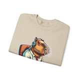 Gamer Capybara with Headset and Controller Unisex Sweatshirt