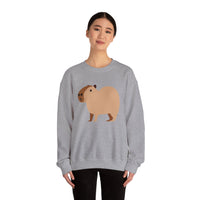 Clean Cartoon Capybara Character Unisex Sweatshirt