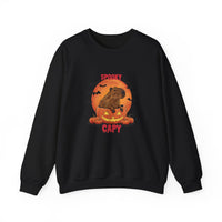 Spooky Capybara Pumpkin Night Unisex Sweatshirt