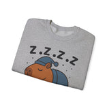 Napybara Funny Sleeping Capybara Design Unisex Sweatshirt
