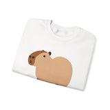 Clean Cartoon Capybara Character Unisex Sweatshirt
