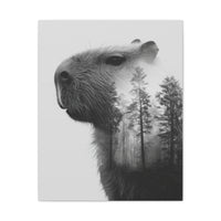 Into the Woods with Capybara Canvas Print