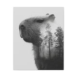 Into the Woods with Capybara Canvas Print
