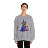 Wizard Capybara in Magic Robe Unisex Sweatshirt