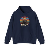 Retro Capybara Bruh Expression Unisex Hoodie