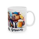Capybara Bros and Beers Ceramic Mug