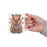 Bubble Tea Bliss with Capy Ceramic Mug