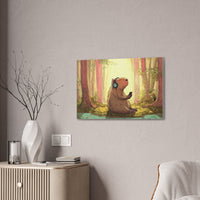 Lofi Capybara Forest Music Canvas Print