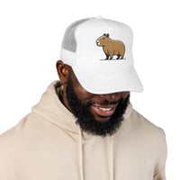 Minimal Capybara Outline Trucker Hat