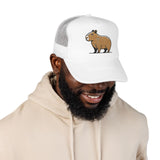 Minimal Capybara Outline Trucker Hat