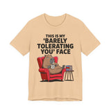Funny Capybara Barely Tolerating You Face Unisex T-Shirt