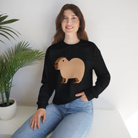 Clean Cartoon Capybara Character Unisex Sweatshirt