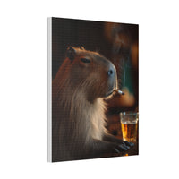 Capybara Had a Long Day Canvas Print