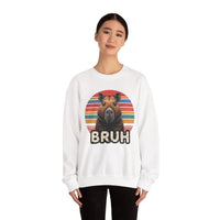 Retro Capybara Bruh Expression Unisex Sweatshirt