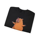 Yoga Capybara Meditation Pose Unisex Sweatshirt