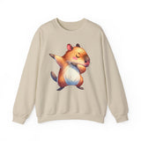 Capybara Doing the Dab Funny Cartoon Unisex Sweatshirt