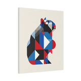 Geometric Capybara Abstract Canvas Print