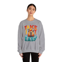 Take It Easy Capybara Relaxing Design Unisex Sweatshirt