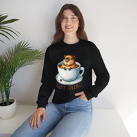 Capychino Capybara Coffee Pun Unisex Sweatshirt