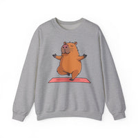 Yoga Capybara Meditation Pose Unisex Sweatshirt