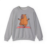 Yoga Capybara Meditation Pose Unisex Sweatshirt
