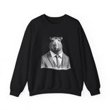 usiness Capybara in Suit and Tie Unisex Sweatshirt
