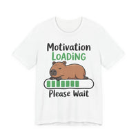 Funny Capybara Motivation Loading Please Wait Unisex T-Shirt