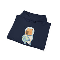 Astronaut Capybara Holding Earth Unisex Hoddie