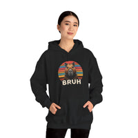 Retro Capybara Bruh Expression Unisex Hoodie