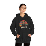 Retro Capybara Bruh Expression Unisex Hoodie