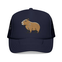 Minimal Capybara Outline Trucker Hat