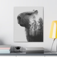 Into the Woods with Capybara Canvas Print