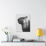 Into the Woods with Capybara Canvas Print