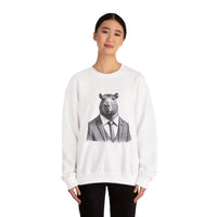usiness Capybara in Suit and Tie Unisex Sweatshirt