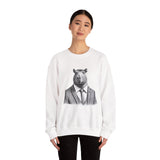 usiness Capybara in Suit and Tie Unisex Sweatshirt