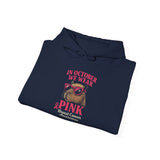 Capybara October Pink Breast Cancer Support Unisex Hoodie