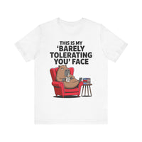 Funny Capybara Barely Tolerating You Face Unisex T-Shirt