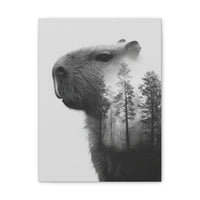 Into the Woods with Capybara Canvas Print