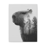 Into the Woods with Capybara Canvas Print