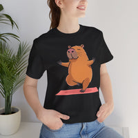 Yoga Capybara Meditation Pose Unisex T-Shirt