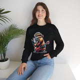 Rockstar Capybara with Electric Guitar Unisex Sweatshirt
