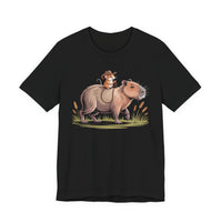 Capybara And Cowboy Mouse Adventure Unisex T-Shirt