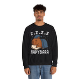 Napybara Funny Sleeping Capybara Design Unisex Sweatshirt